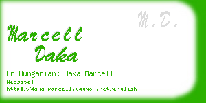 marcell daka business card